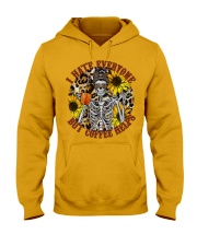 I HATE EVERYONE BUT COFFEE HELP Hooded Sweatshirt front