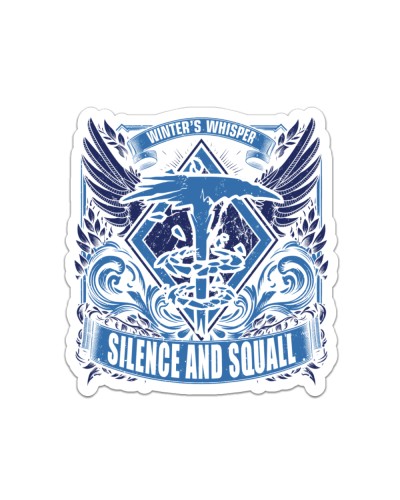 SILENCE AND SQUALL - SIGNET CREST Sticker