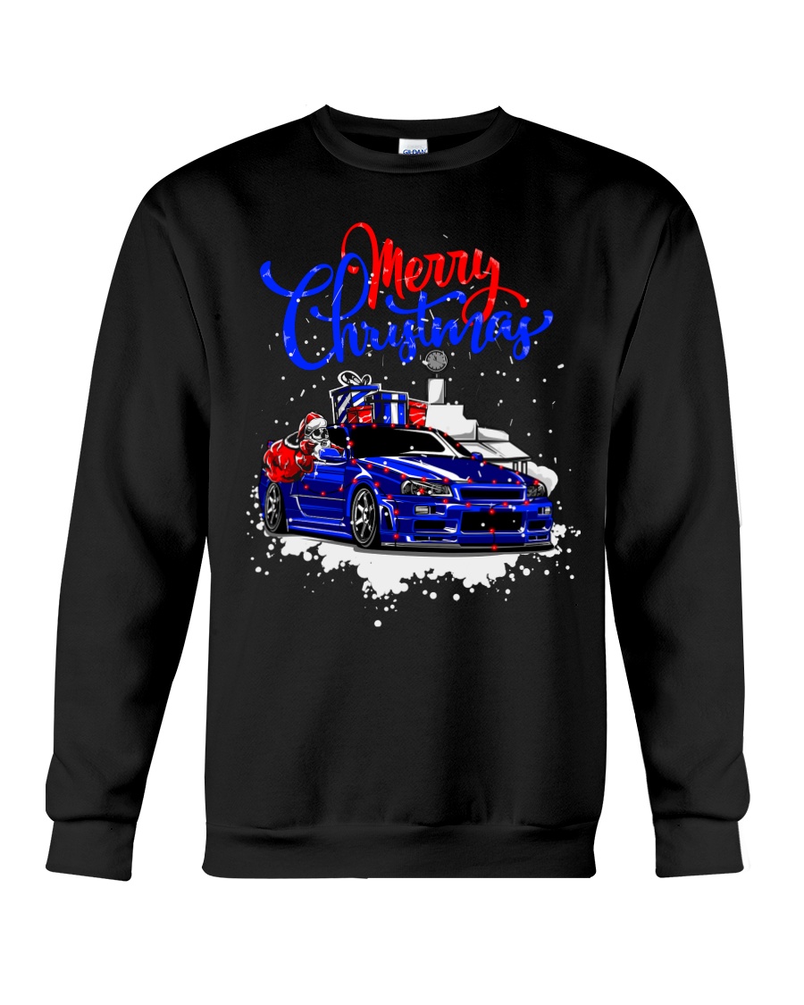 Merry Christmas SKYLINE Crewneck Sweatshirt