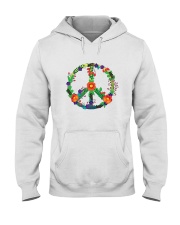 Hippie flower peace Hooded Sweatshirt thumbnail