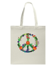 Hippie flower peace Tote Bag thumbnail
