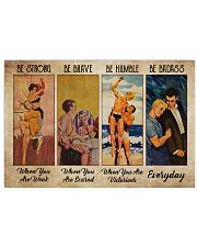 Poster LGBT be strong everyday 36x24 Poster front