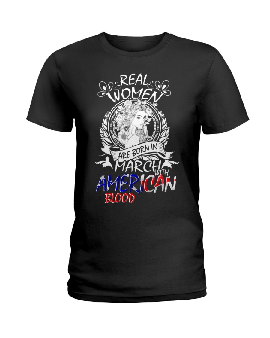 3--women american Ladies T-Shirt