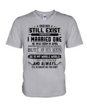 April married one V-Neck T-Shirt thumbnail