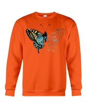 tattoo because god butterfly Crewneck Sweatshirt tile