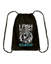 Fishing-choke people Drawstring Bag thumbnail
