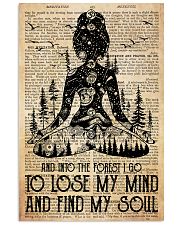 Poster Yoga forest 24x36 Poster front