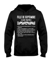 Septembre Fille de les faits Hooded Sweatshirt thumbnail
