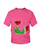 Merry Christmas wine Youth T-Shirt thumbnail