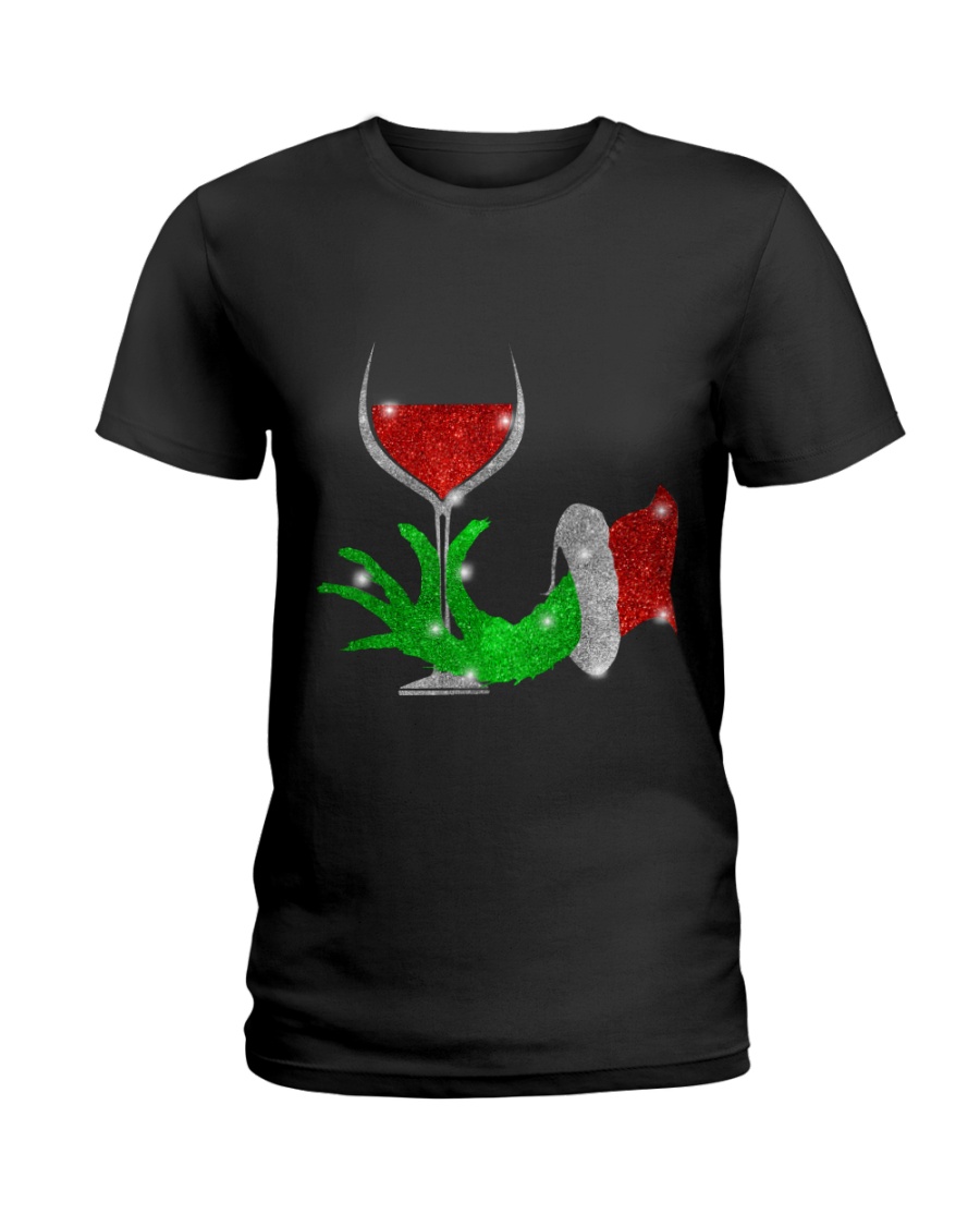 Merry Christmas wine Ladies T-Shirt