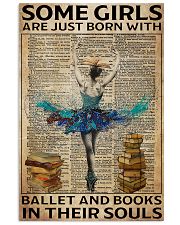 Poster Ballet ballet and book in their soul 24x36 Poster front