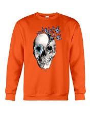 tattoo skull zip Crewneck Sweatshirt tile