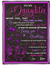 blanket daughter butterfly Large Fleece Blanket - 60" x 80" front