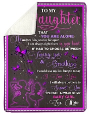 blanket daughter butterfly Large Sherpa Fleece Blanket - 60" x 80" thumbnail