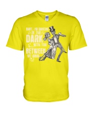 tattoo baby im dancing V-Neck T-Shirt tile