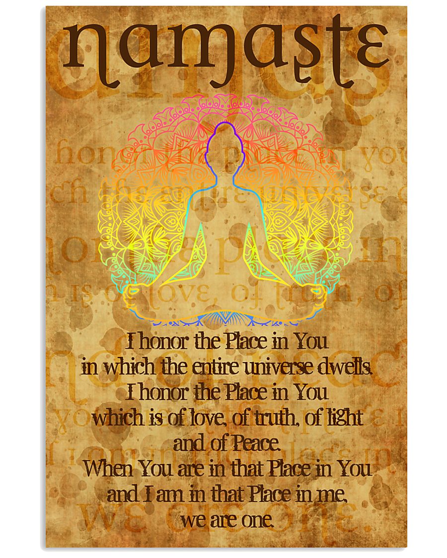 Poster Yoga namaste in you 24x36 Poster