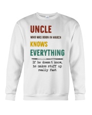 March uncle knows Crewneck Sweatshirt thumbnail