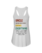 March uncle knows Ladies Flowy Tank thumbnail