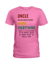 March uncle knows Ladies T-Shirt thumbnail