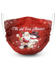 2 Layer Face Mask Christmas This Girl Lover 2 Layer Face Mask - Single front