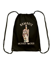 Yoga hand namaste mtf Drawstring Bag tile