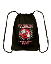 June Christmas Woman Drawstring Bag thumbnail
