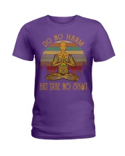 Yoga do no harm man Ladies T-Shirt tile