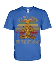 Yoga do no harm man V-Neck T-Shirt tile