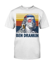 Funny Ben drinkin Classic T-Shirt front