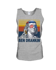 Funny Ben drinkin Unisex Tank tile