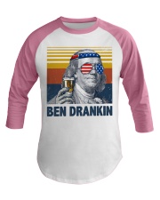 Funny Ben drinkin Baseball Tee tile