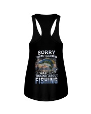 Fishing-thinking about Ladies Flowy Tank thumbnail