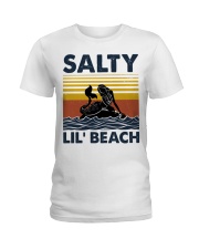 Mermaid salty lil beach Ladies T-Shirt front