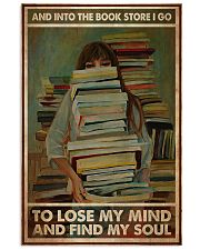 Poster Book into the bookstore i go 24x36 Poster front