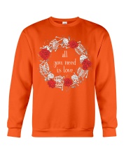 tattoo all you need is love Crewneck Sweatshirt tile