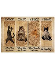 Poster cat be strong everyday 36x24 Poster front