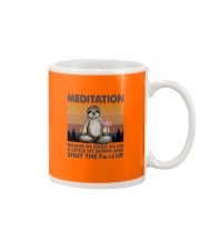 Yoga sloth meditation Mug tile