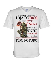 Febrero pero no pudo V-Neck T-Shirt tile