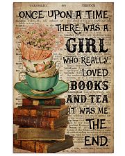 Poster Book really love books and tea 24x36 Poster front