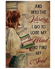 Poster Book library lose my mind 24x36 Poster front