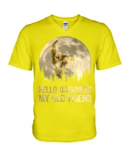 tattoo hello V-Neck T-Shirt tile