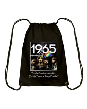 1965 Pink F Drawstring Bag thumbnail