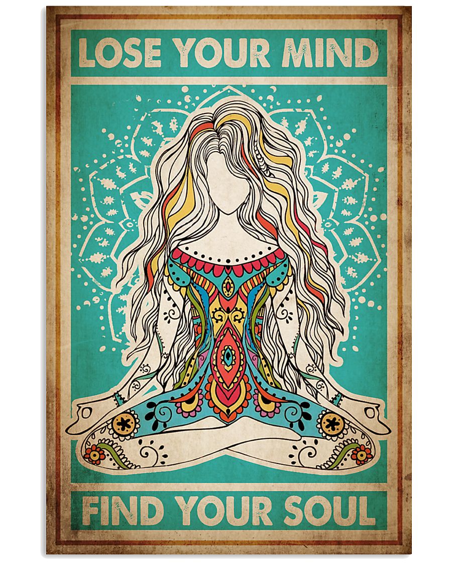 Poster Yoga lose your mind 24x36 Poster