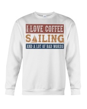 Mermaid i love coffee Crewneck Sweatshirt tile