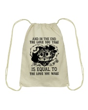 tattoo love you Drawstring Bag tile