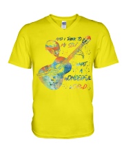 tattoo and i think to myself V-Neck T-Shirt tile