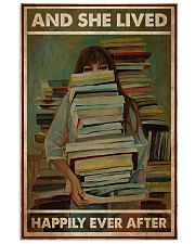 Poster Book and she lives happy girl 24x36 Poster front