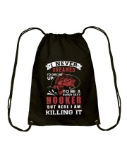 hooker-killing it Drawstring Bag thumbnail