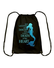Mermaid she laughed and dance Drawstring Bag tile
