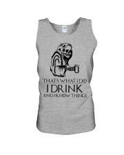 tattoo i drink Unisex Tank tile
